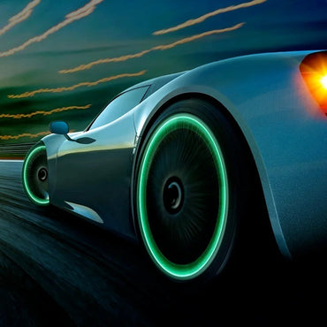 Car Luminous Night Glowing Decor Tire Valve Caps