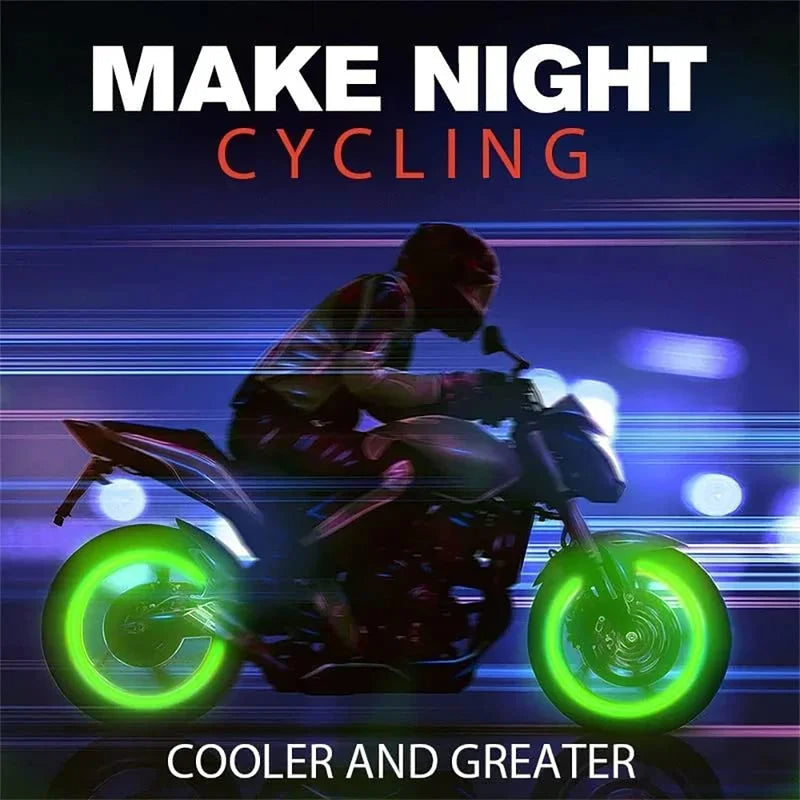 Car Luminous Night Glowing Decor Tire Valve Caps