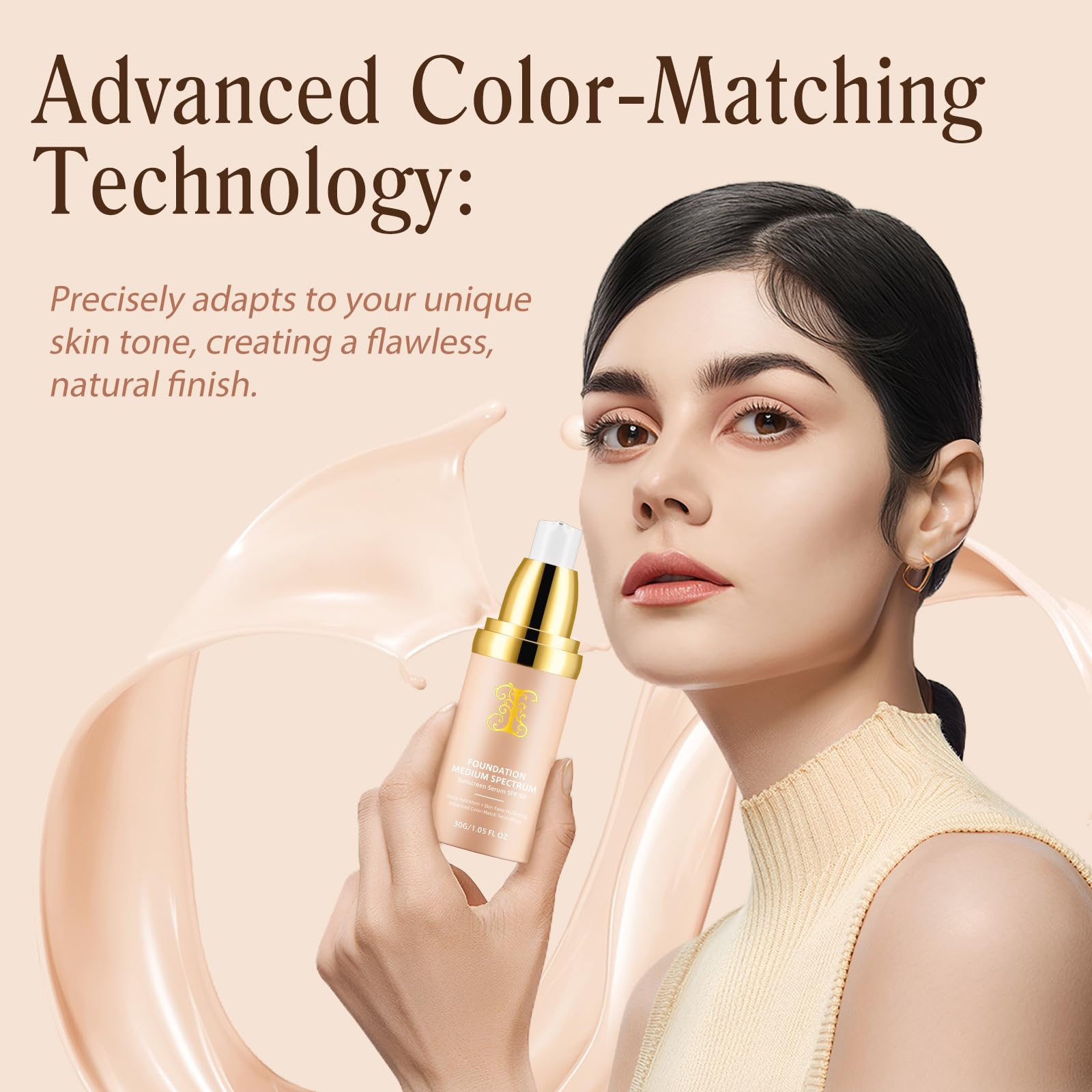 4 in 1 Foundation Medium Spectrum Liquid  40ml