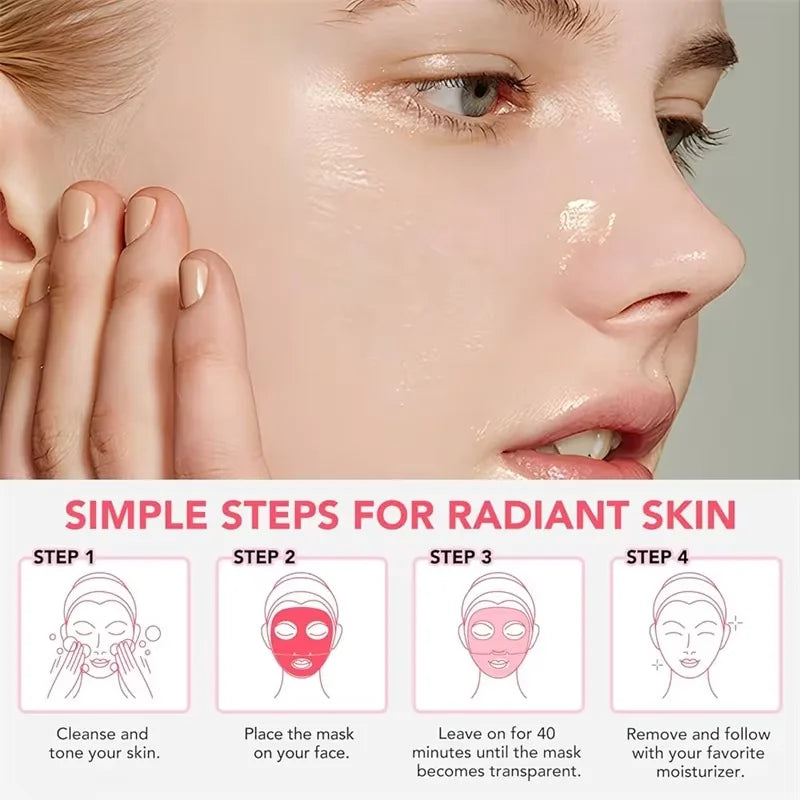 Collagen Anti Wrinkle Facial Mask Anti Aging Fade Fine Lines Firm Skin Moisturizing Brightening Smooth SkinCare Korean Cosmetics
