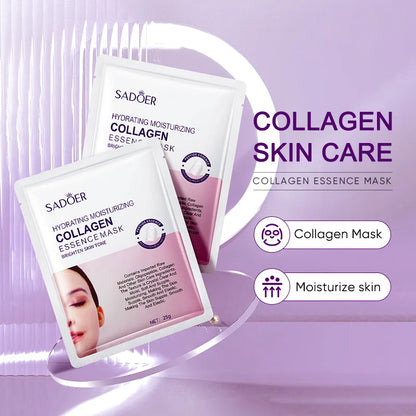 Collagen Anti Wrinkle Facial Mask Anti Aging Fade Fine Lines Firm Skin Moisturizing Brightening Smooth SkinCare Korean Cosmetics
