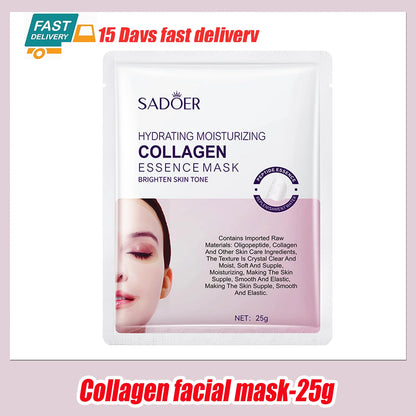 Collagen Anti Wrinkle Facial Mask Anti Aging Fade Fine Lines Firm Skin Moisturizing Brightening Smooth SkinCare Korean Cosmetics