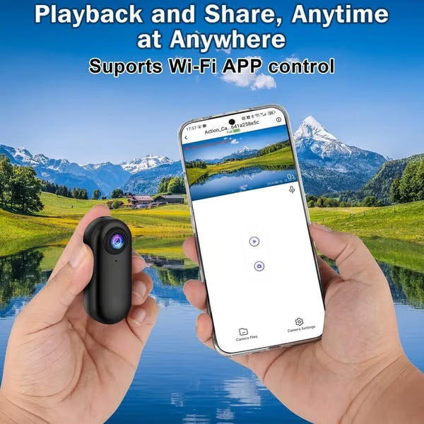 Mini Body Camera | Thumb Action Camera 2k Video Recording